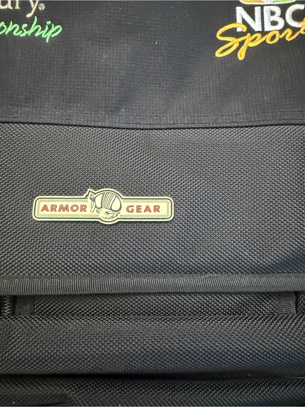 American Century Championship NBC Sports Black Messenger Bag by Armored Gear